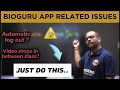 BIO GURU APP ISSUES ❗APP NOT WORKING / LOG OUT PROBLEM / VIDEO STOPS IN CLASS / RISHABH CHOUBEY SIR