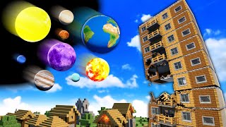 Small To Big Planets vs Dynamic Minecraft Village | Teardown