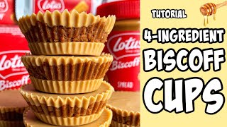 4-Ingredient Biscoff Cups! recipe tutorial #Shorts