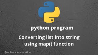 python program converting list into string using map function #3