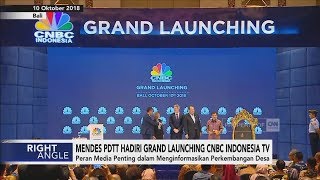 Mendes PDTT Hadiri Grand Launching CNBC Indonesia TV I Right Angle