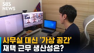 사무실 대신 '가상 공간'…재택 근무 생산성은? / SBS