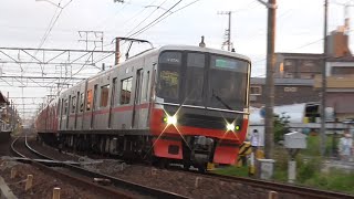 名鉄3150系3158F+3524F 5881Fﾚ準急新可児 大山寺駅通過