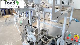 Sachet packaging machine SPM-L for liquids with a volumetric piston filler