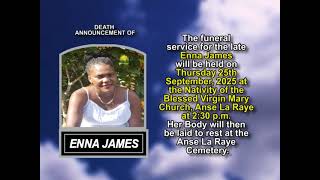 Enna James ~ Short Obituary