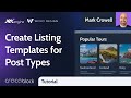 How to Create a Listing Template for Post Types in Elementor | JetEngine