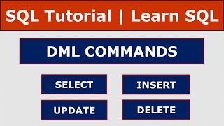 DML commands in Sql | How to insert update delete in Sql | SQL Tutorial