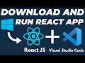 How to run React JS app in Visual studio code tutorial | Download and install react in VS Code