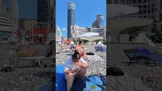 🇬🇪 BATUMI BEACH WALK | Georgia 2024 |  A Day by the Sea!  4K🔥😍🌊🏝