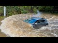 Plenty Try, Many Fail || Vehicles Vs Deep Water || Flood Compilation