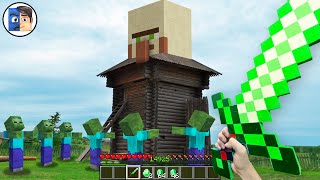 Minecraft in Real Life POV - VILLAGER BASE in Realistic Minecraft RTX Texture Pack 創世神第一人稱真人版