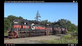 HD Pan Am PO-3 w/ a Trio of Guilford Units: Chase From Danville to CPF-183 - 8/16/2018