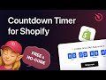 How to Add Countdown Timer to Shopify website [FREE]