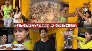 Saplin ଶିଖେଇଲେ self defence 🥋|| part 2 || #youtube #odiavlog #sumalin