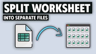 How to Split Each Excel Worksheet Into a Separate File – Fast & Easy!