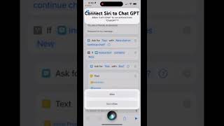 Connect Siri to Chat GPT #siri #chatgpt #ai