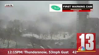 Timelapse of crazy weather day in Albany