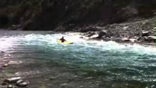 Waimakariri River - in the gorge with canoe and kayak north