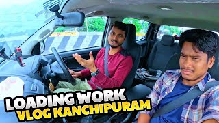 Vlog Kanchipuram | Loading Work | Piling Rig Machine | SANY SR155 | Chennai Bangalore Highway #vlog