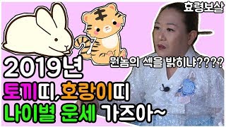 2019년 신년운세 새해운세 [호랑이띠] [토끼띠] 나이별로 2019년 오방기 점사 알려드립니다 파주점집 일산점집 효령보살 호랑이띠운세 토끼띠운세 완결판 [덕분tv]