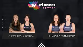 Winners Beach Volleyball. Women. A. Smyrnova / Y. Dzyndra - K. Maliavina / V. Musiiovska 30.01.2025