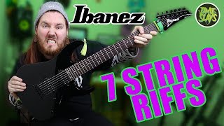 7 Top 7 String Riffs Ibanez RG7421 Guitar Demo Playthrough