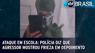 Ataque em escola: polícia diz que agressor mostrou frieza em depoimento | SBT Brasil (28/03/23)