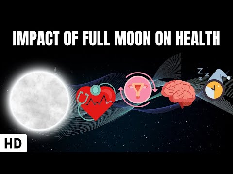 What effect does full moon have on humans?