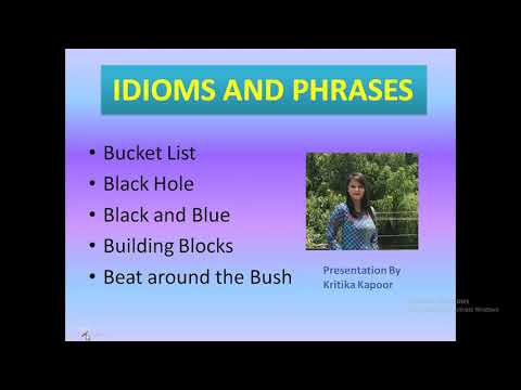 Idioms And Phrases-(B) - YouTube