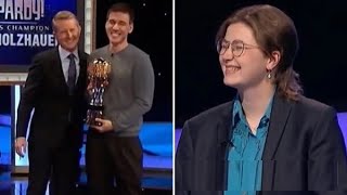 James Holzhauer wins Jeopardy! Masters in razor-thin finish as gambler is pushed to brink by fierce