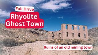 Rhyolite Ghost Town Full Drive | Discover Nevada’s Mining History #ghosttown #roadtrip 👻🏛️