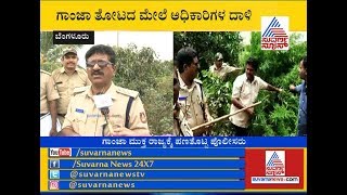 Cops Raid On Ganja Plant Growers In Bengaluru