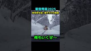 【豪雪青森2025】除雪車を追い越すだけの動画 #automobile #ダイハツロッキー #トヨタライズ #snow #雪ドライブ #雪道ドライブ