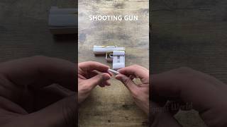 HOW TO MAKE PAPER SHOOTING GUN | PAPER CRAFT TUTORIAL ORIGAMI WORLD WEAPON GUN INSTRUCTIONS ART