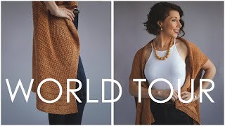 World Tour Knitted Wearable Sweater Blanket - 3 Ways to Style it!