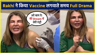 Rakhi Sawant Hilarious Video While Taking Vaccine, Promotes Her New Song Dream Mein Entry