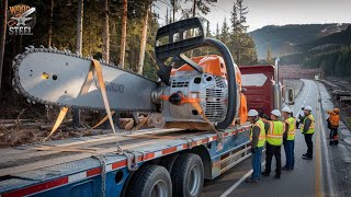 Fastest Cutting Tree Machines | Extremely dangerous Cutting Chaisaw #16