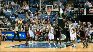 Heat & Wolves players fall asleep during FT attempt, LeBron James dunks in HD