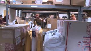 How does the mail reach Virginia Tech?