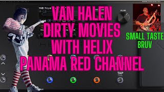 Van Halen Dirty Movies playthrough using Helix Lt Panama Red Channel