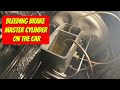 How To Bleed A Brake Master Cylinder On The Vehicle | No Bench Bleed