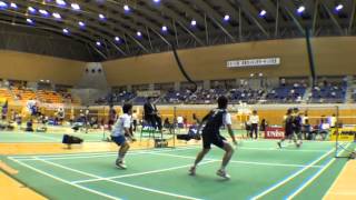 小町谷輝・鈴木大裕VS細田慎二・輿石涼（男子ダブルス1回戦）