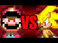 Devil Mario vs Super Sonic [Sprite Animation]