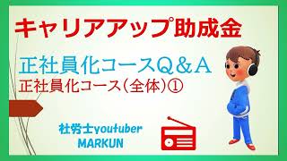 キャリアアップ助成金正社員化コースQ＆Ａ① 転換制度の就業規則等へ　規定する場合の注意点 他の助成金との併給は？