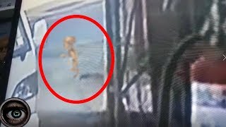 Security camera caught strange creature (REAL VIDEO)
