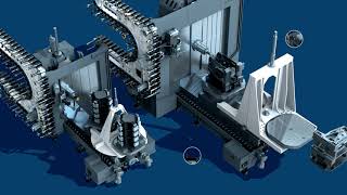 TAJMAC ZPS/ZPS Horizontal Machining Centres/Animated Presentation