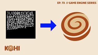 Kohi #073: UTF-8 and Text Rendering Part 1, Bitmap Fonts (Vulkan Game Engine Series)