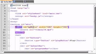 HTML5 Tutorial 31 Programming the Video Player