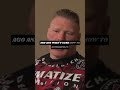 Brock Lesnar Tells Us Why He Lost To Cain Velasquez (Watch Til The End)