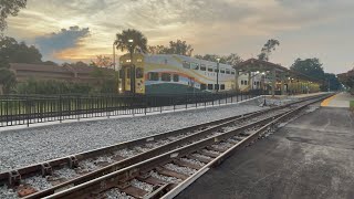 ￼SunRail p339 southbound and SunRail p336 northbound in Deland fl on (8/14/24)